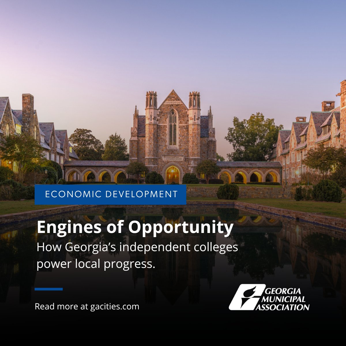 gacities's tweet photo. Georgia's independent colleges aren't just educational institutions — they're economic engines, community anchors, and partners in local progress. 🎓

New from GMA: https://t.co/c3ob1yRscN https://t.co/v31gGPVNTY