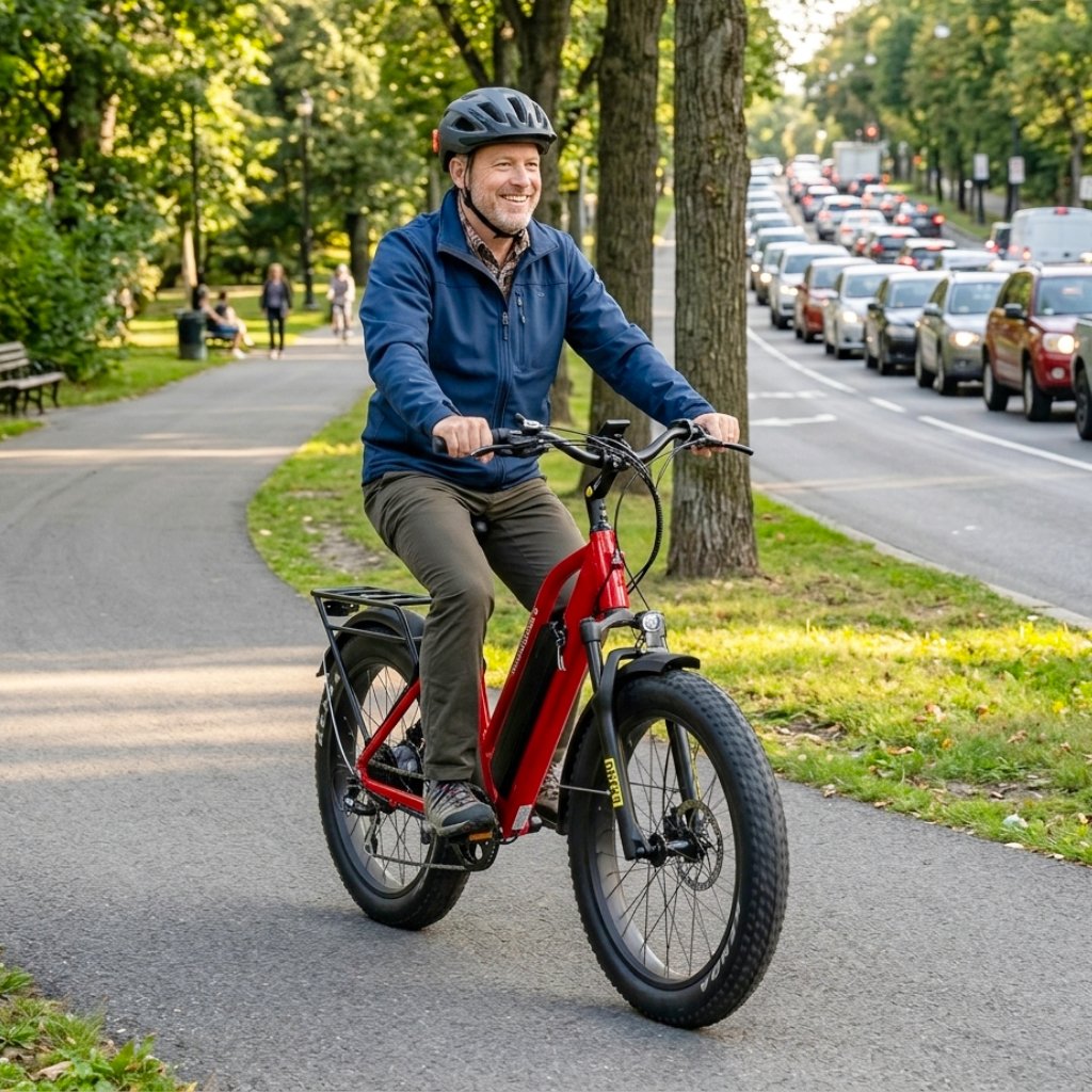 Avvenire_Canada's tweet image. Monday morning traffic vs. Monday morning freedom 🚲

#ebike | #mondaymotivation | #bikelife