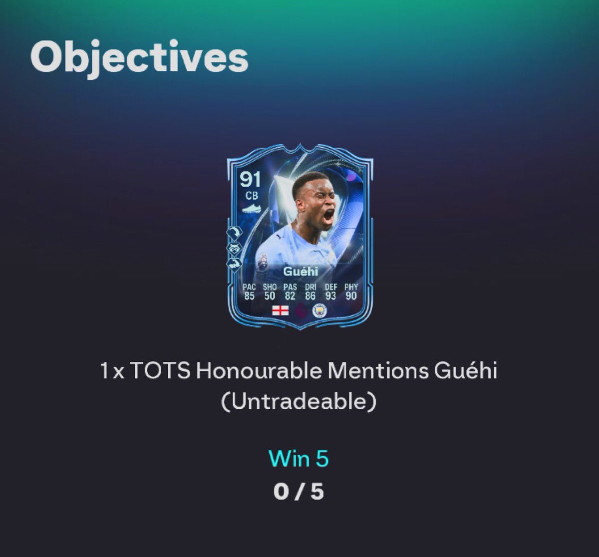 Marc Guehi has been summoned to the GAUNTLET at 6pm! 😱😱

10 x 86 pack
4 x 87 pack
5 x 88 pack 
2 x 86 x3 packs
PL/BWSL TOTS Pack
1 of 3 94 MAX PL/BWSL Pick
94 max PL/BWSL Pack

Some pretty sick packs if you ask me!

Are you ready for battle ⚔️