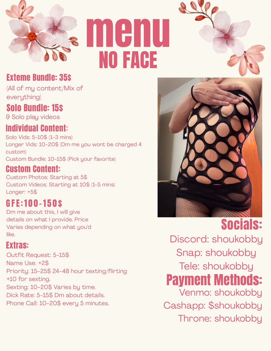 shoukobby's tweet photo. New menu💗💗
#seller #nsfwtwt https://t.co/kb5h45ySBV