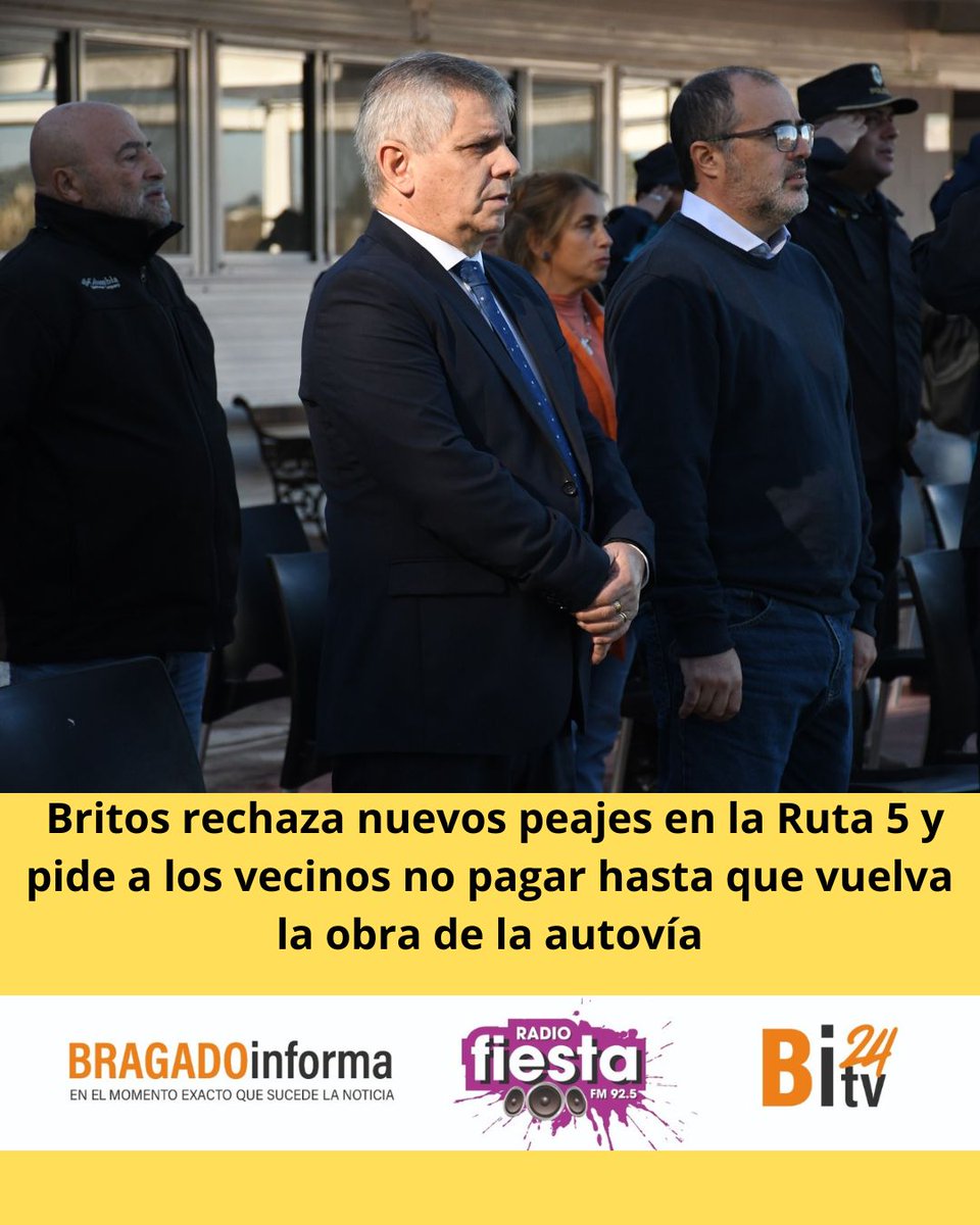 Britos rechaza nuevos peajes en la Ruta 5 y pide a los vecinos no pagar hasta que vuelva la obra de la autovía

bragadoinforma.com.ar/nota/30142/bri…
