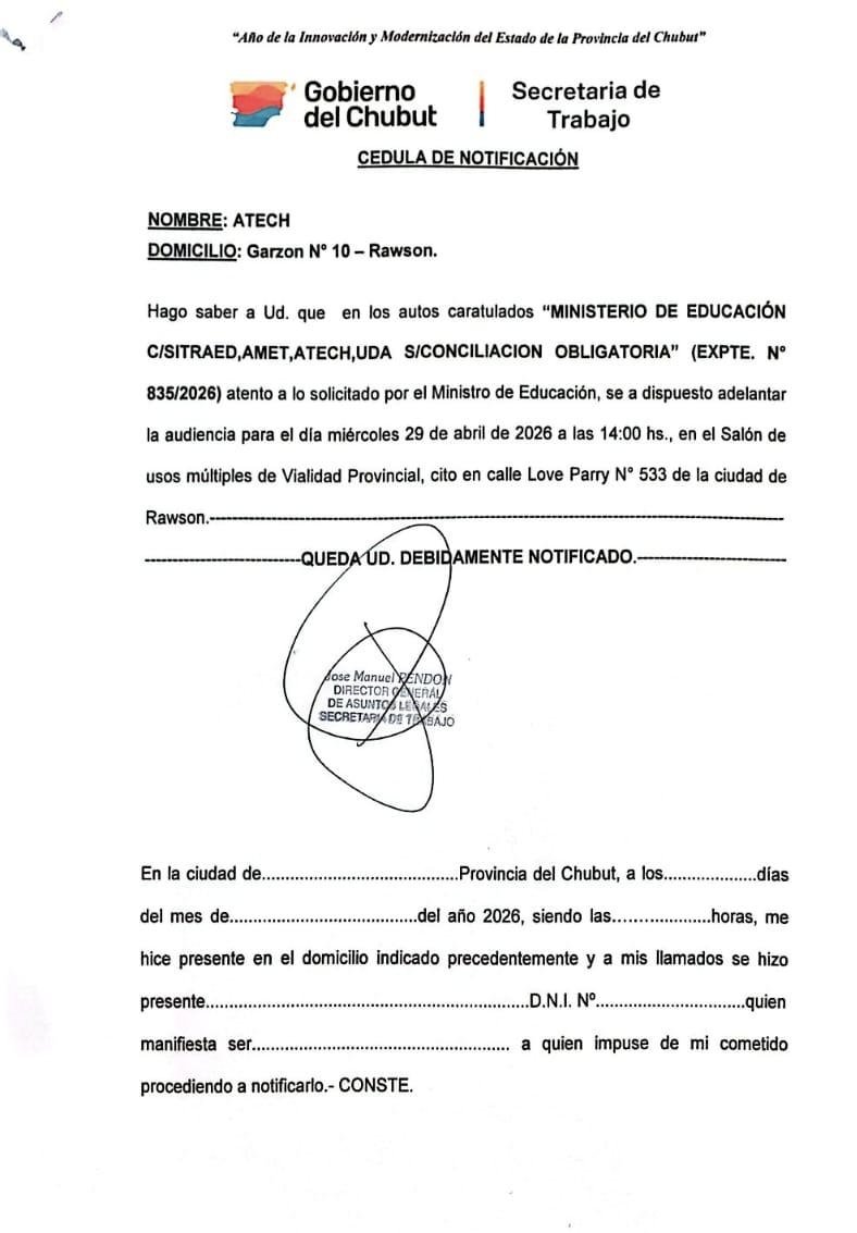 ATECh Chubut tweet media