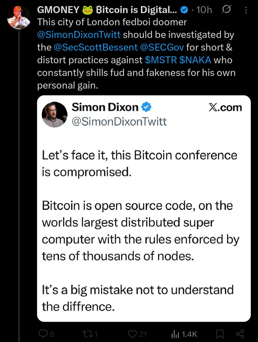 Satoshi Stockpiler 🟧 #BIP-110 tweet media