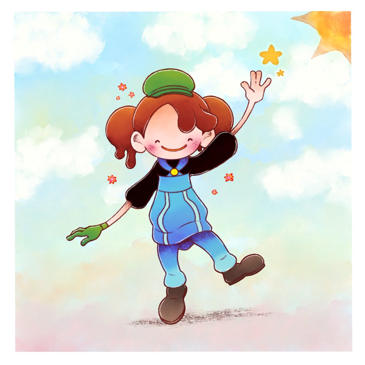 見て〜！！！！自宅のメタモンちゃんを描いて下さりました