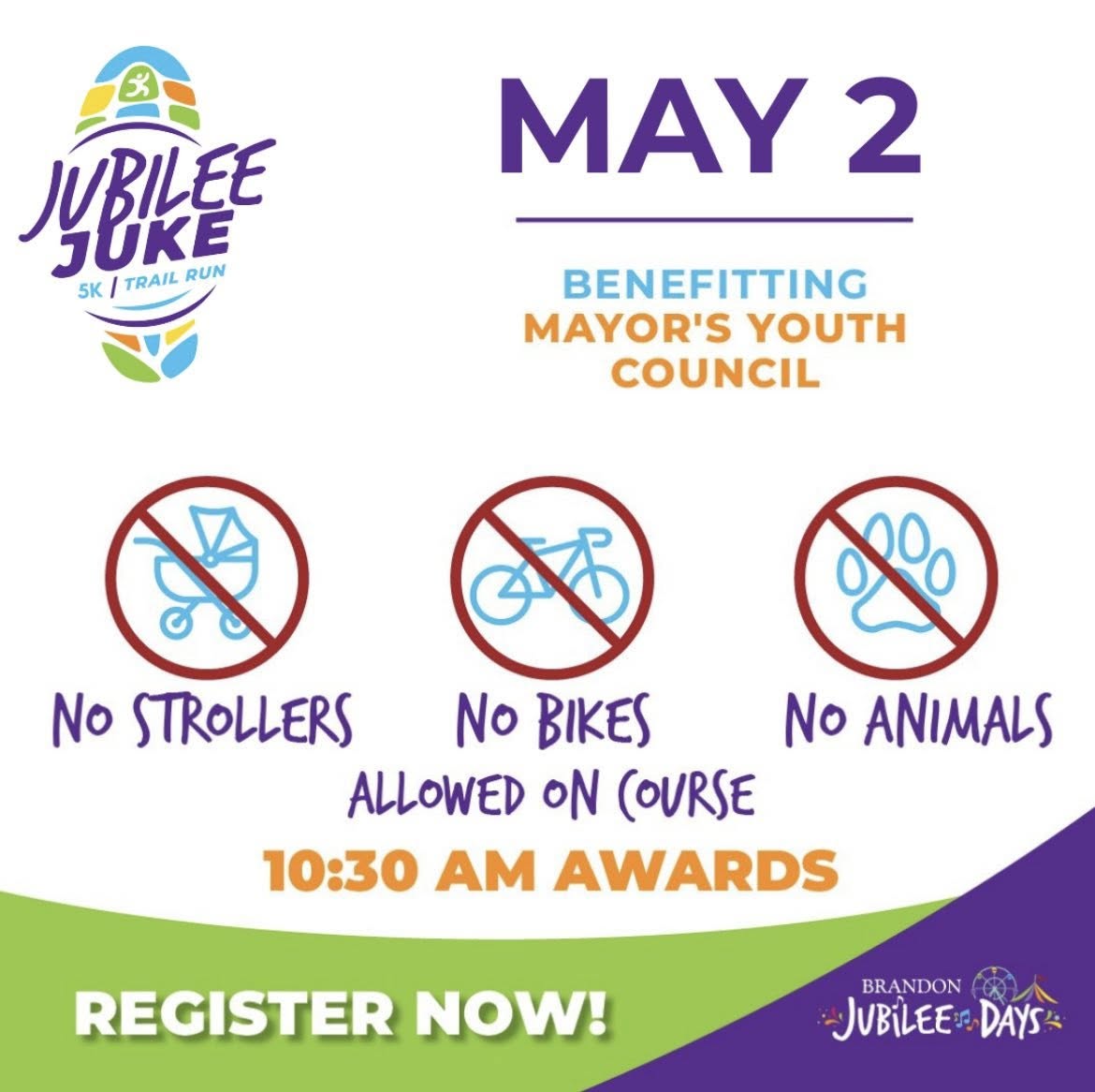 RodsRacers's tweet image. 📢It's race week in Brandon!
👟 Jubilee Juke 5K Trail Run / 3K Walk 
📅 May 2, 2026  
⏱️ 8:00 AM  
📍 Brandon Amphitheater - Brandon, MS  
🔗 Register: rodsracersms.info/av0  

#running #walking #trailrunning #runmississippi #visitms