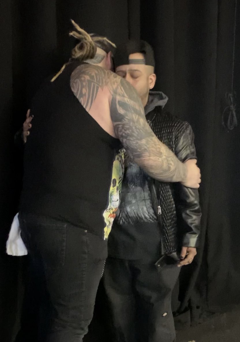 Huss_Muzic's tweet photo. I’m not afraid to say I hear this and tears flow. However after the current events it’s becoming more painful to listen to this. @wwe @TripleH please stop breaking fans hearts. Thank you @CWrestlingUK for always spotlighting them and Bray! #WeWantWyattSicks #Bringbackthe6 https://t.co/XIVjVN9UVQ