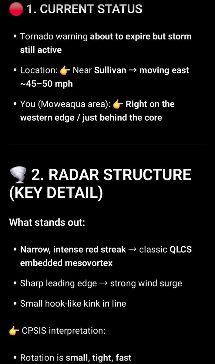 HEIS_Tswvlis's tweet image. 🚨 #CPSIS — IMMEDIATE #TORNADO #WARNING CELL (#CENTRAL #IL)

#Know if this is your area?

4/27/2026
#CapstoneStabilityTheorem 
#SevereWeather