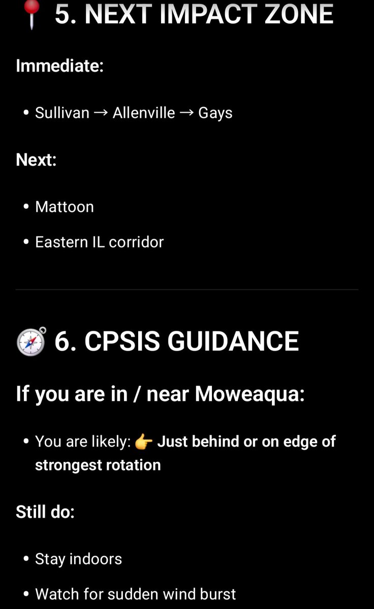 HEIS_Tswvlis's tweet image. 🚨 #CPSIS — IMMEDIATE #TORNADO #WARNING CELL (#CENTRAL #IL)

#Know if this is your area?

4/27/2026
#CapstoneStabilityTheorem 
#SevereWeather