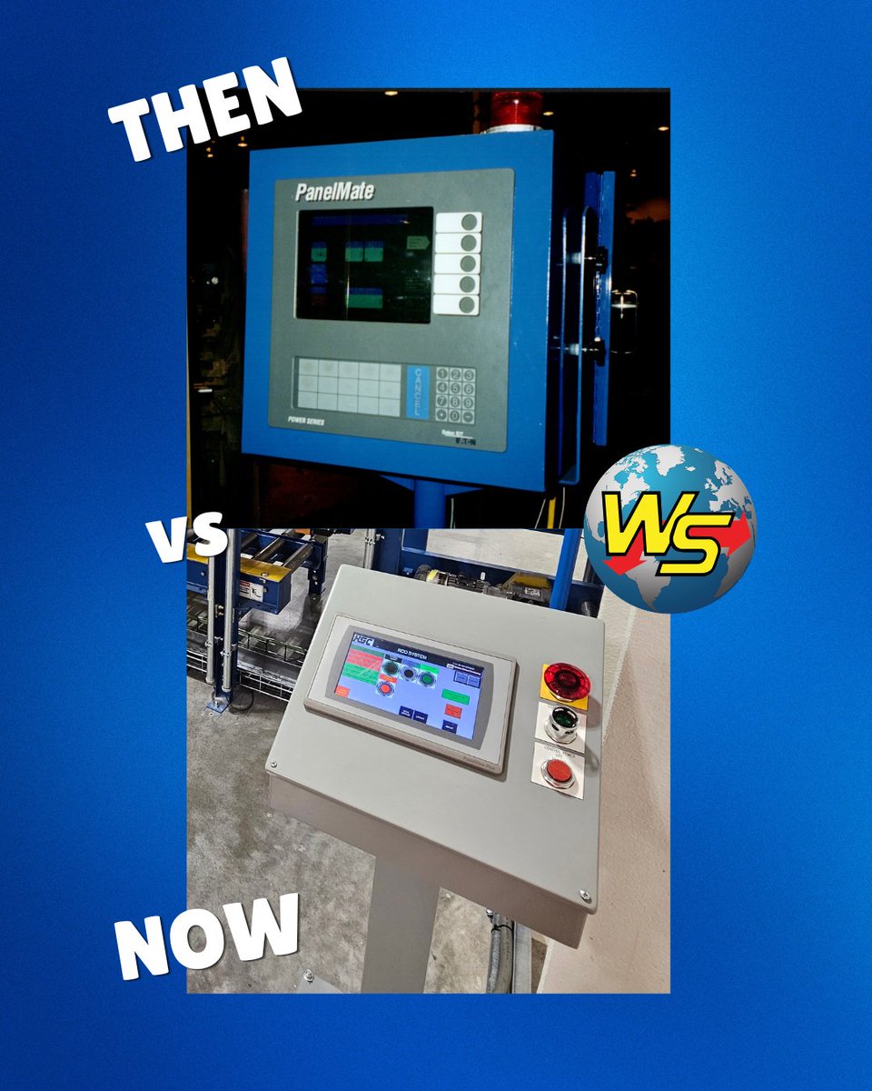 WebbStilesCo's tweet photo. Control systems have evolved — and so has Webb-Stiles. From early operator panels to modern touchscreen PLCs, our in-house controls team builds and integrates every system we ship.

#ConveyorManufacturing #MaterialHandling #CustomConveyors #Automation https://t.co/hxRoFDmWJC
