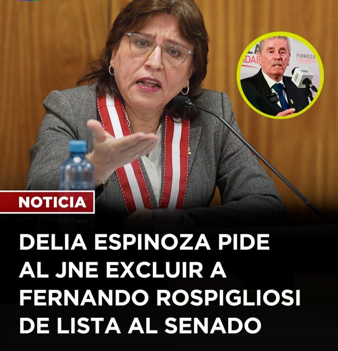 MUY BIEN! Doctora Delia Espinoza.

Fernando Rospigliosi, deberia ser 
excluido del Senado por tener una 
Sentencia Por Difamación. FUERA Rospulgoso!