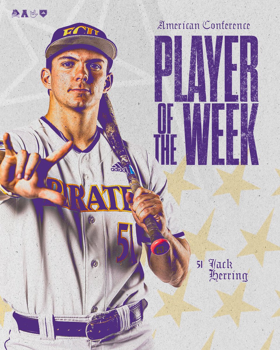 ECUBaseball's tweet photo. .600 BA | 11 RBI | 9 R

Have a week @jackherring51 🤟🏴‍☠️ https://t.co/5ES3gT6tTN