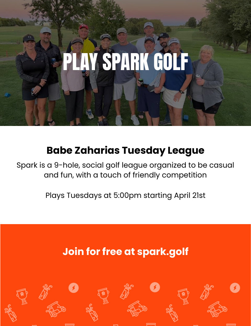BabeZGolf's tweet photo. Looking for a casual, fun way to enjoy the course? 

Spark Golf is free to join and brings just the right touch of friendly competition each week. No pressure, just great vibes and good company on the course⛳  

Visit our website to sign up for free today and start playing! https://t.co/OVe96dftoA