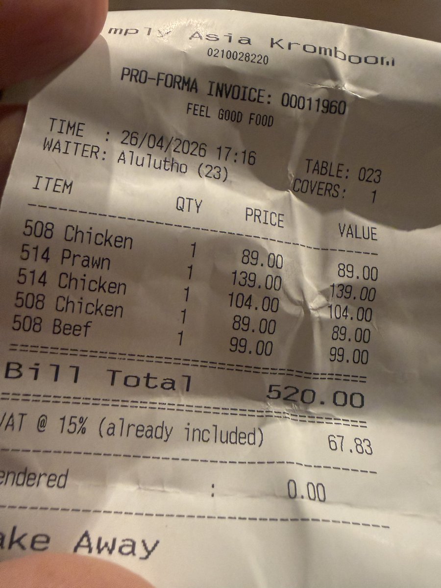 zhrazor's tweet photo. How can you remove 508 from your menu. U wont be seeing out family again @SimplyAsia_SA. Three of them only eat 508. https://t.co/FlW0Nigbbd