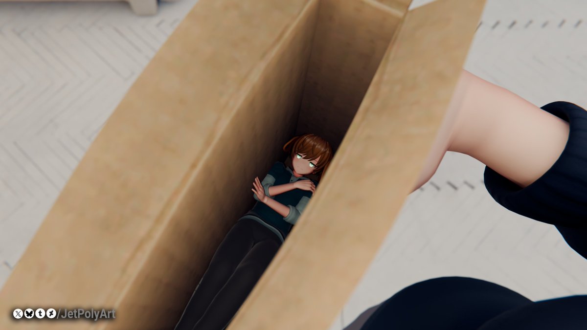 JetPolyArt's tweet photo. "Look who fell into a box, and got stuck."
#SizeTwitter #sfwgt https://t.co/BoxQk8KIpT