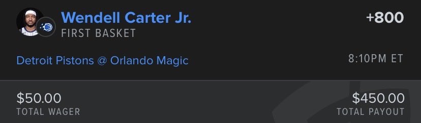First Basket Bets tweet media