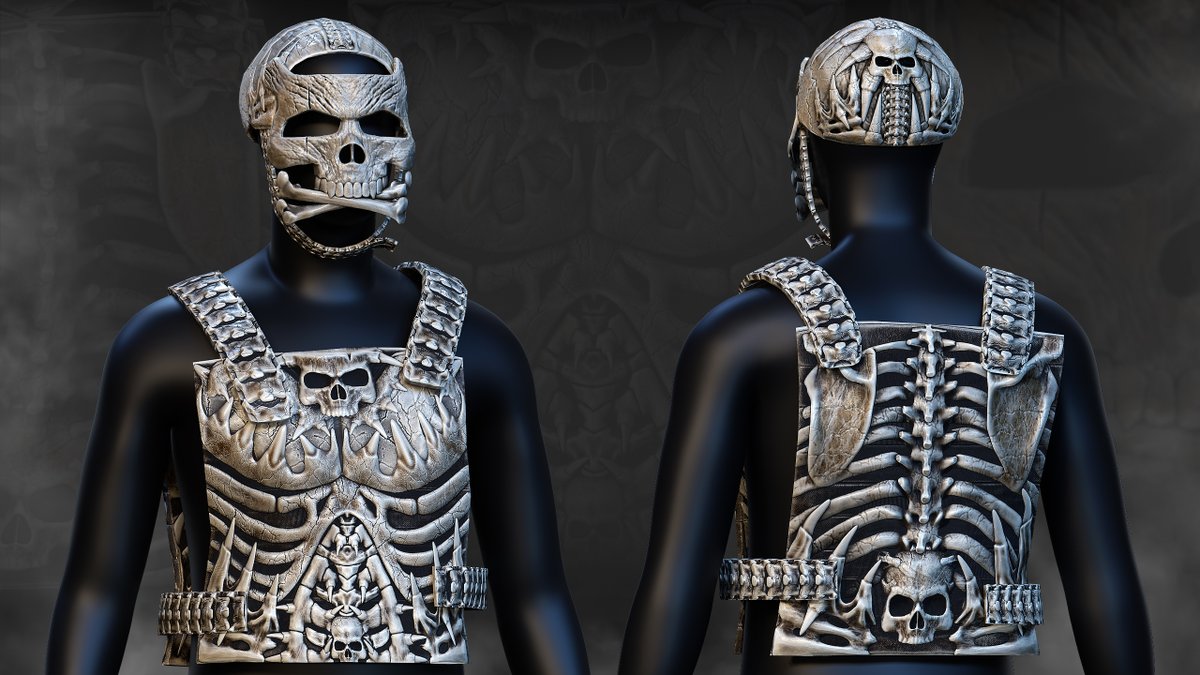 Robstar93's tweet photo. Hi everyone! Bone helmet and armor. Rate pls! 
Together with @DiazzWorkshop 
BONE LORD FACEMASK
https://t.co/wb5Tnc1btF
BONE LORD CHESTPLATE
https://t.co/VvIxkUzflL
@gerrmanman @playrust @HedgesnVideos https://t.co/oWmZuzMe9f