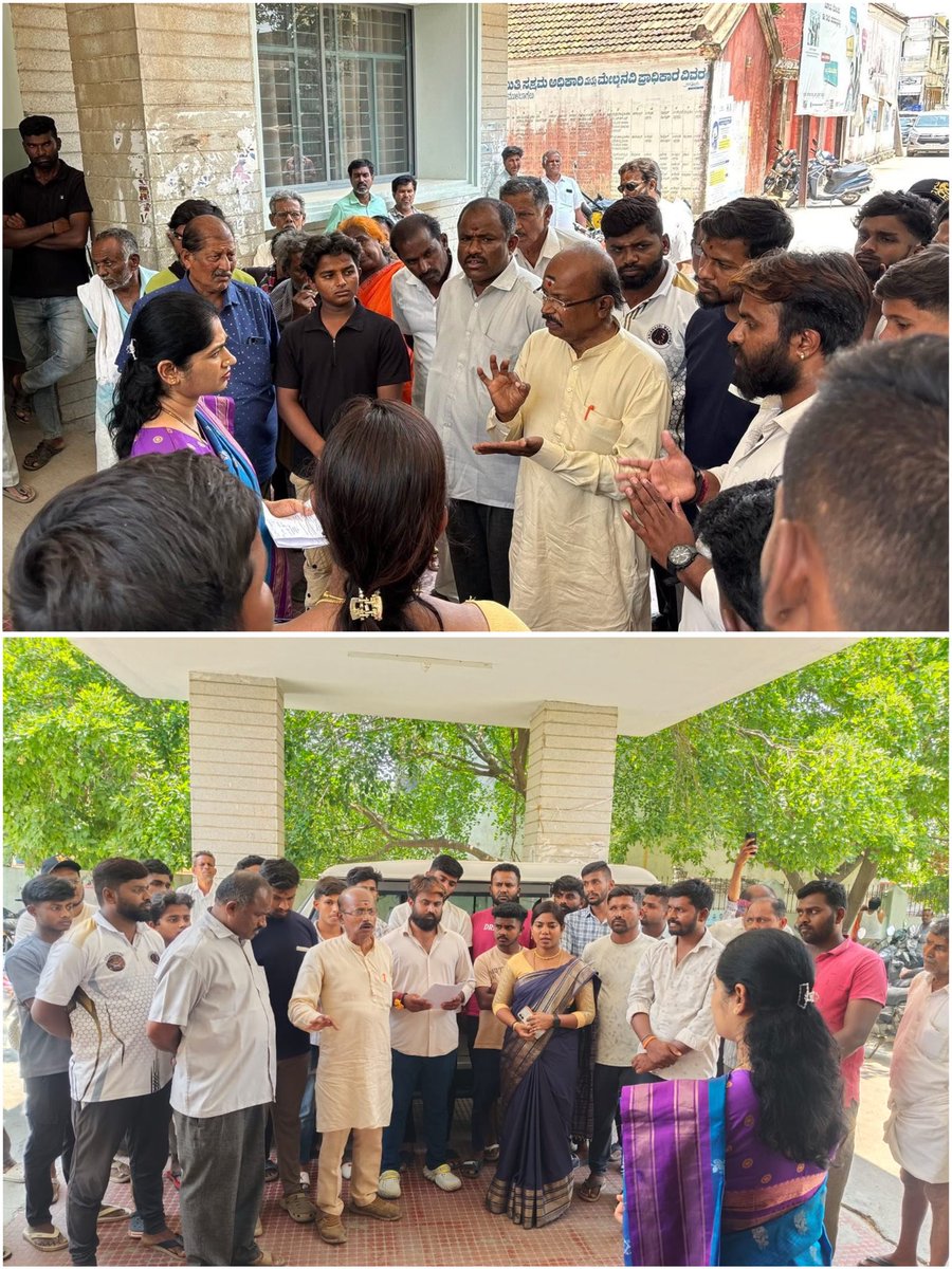 PM_Raghunath's tweet image. Today, we successfully submitted our letter to the Mulbagal Tahsildar as part of the nationwide mission to deliver letters to 5400 Tahsildars across India.
Our demand is clear: Full respect for the cow and a complete ban on cow slaughter!
#CowProtection #BanCowSlaughter #Mulbagal