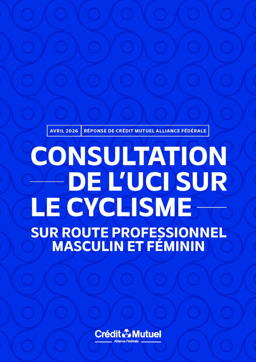 BaalDaniel's tweet photo. L’ @UCI_cycling  a lancé une consultation sur la réforme du cyclisme professionnel, en associant toutes les parties prenantes. Nous saluons sans réserve cette initiative. Associer l’ensemble des parties prenantes à une réflexion d’une telle ampleur est précisément ce qui est nécessaire.
Parce que @CreditMutuelAF et sa filiale, le @cic, sont engagés dans toutes les dimensions du sport et sont des partenaires engagés du cyclisme, nous avons choisi d'apporter notre contribution, élaborée dans le cadre d'un groupe de travail que j'ai constitué.
Je viens de l'adresser au Président @DLappartient.