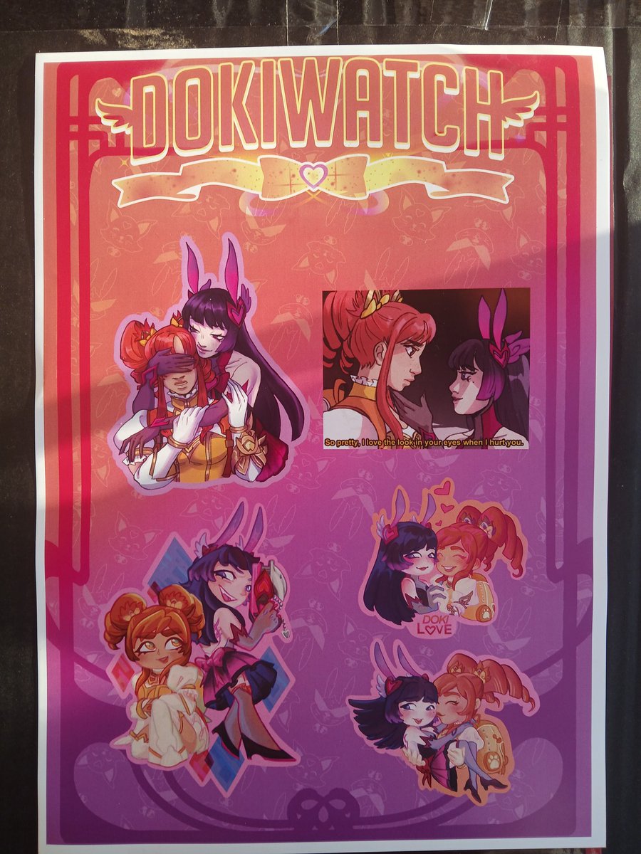 Pinguino_Fics's tweet photo. GUYS LOOKS WHAT MY FRIENDS MADE FOR ME, I LOVE THEM SO MUCH!!!
There is even a juriori toxic yuri reference!!! I love it so much T^T
#mekamechanic #dva #brigittelindholm #hanasong #dokiwatch https://t.co/7NGQlWjtGK