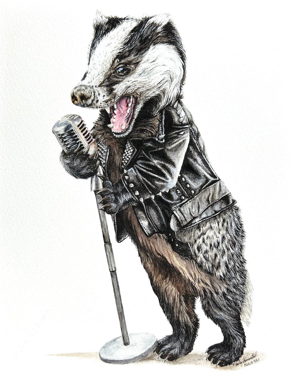 HollySimental's tweet image. Rock’n Badger signed giclee prints on sale in my #etsy shop! mamakikis.etsy.com/listing/142367… #badger #badgerart #music #musicart #musicshop #animal #animalart #animalartist #wildlife #wildlifeart #gift #giftideas #gifts #giftshop #whimsical #wildliferescue #hollysimental