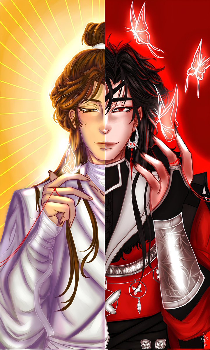 Estou gag com essa arte, eu posso dizer com firmeza agora que eu meio que arrasei aqui 🫪
#HeavenOfficialsBlessing #XieLian #HuaCheng #Art