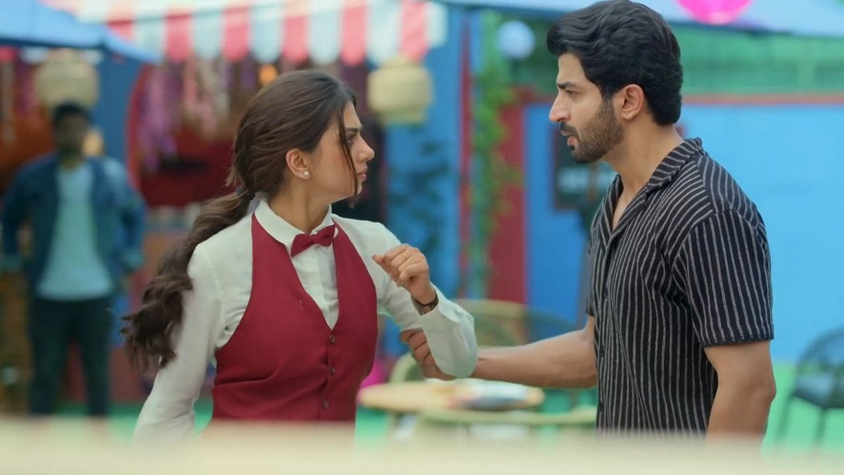 They r arguing coz of their guilt that she is doing this job as she doesn't want to be zimmedari on him bcz of her past actions and His guilt that she is a bright student and should focus on her studies instead of job. 

#Rajdheer #MahadevAndSons #AasimKhan #GarvitaSadhwani