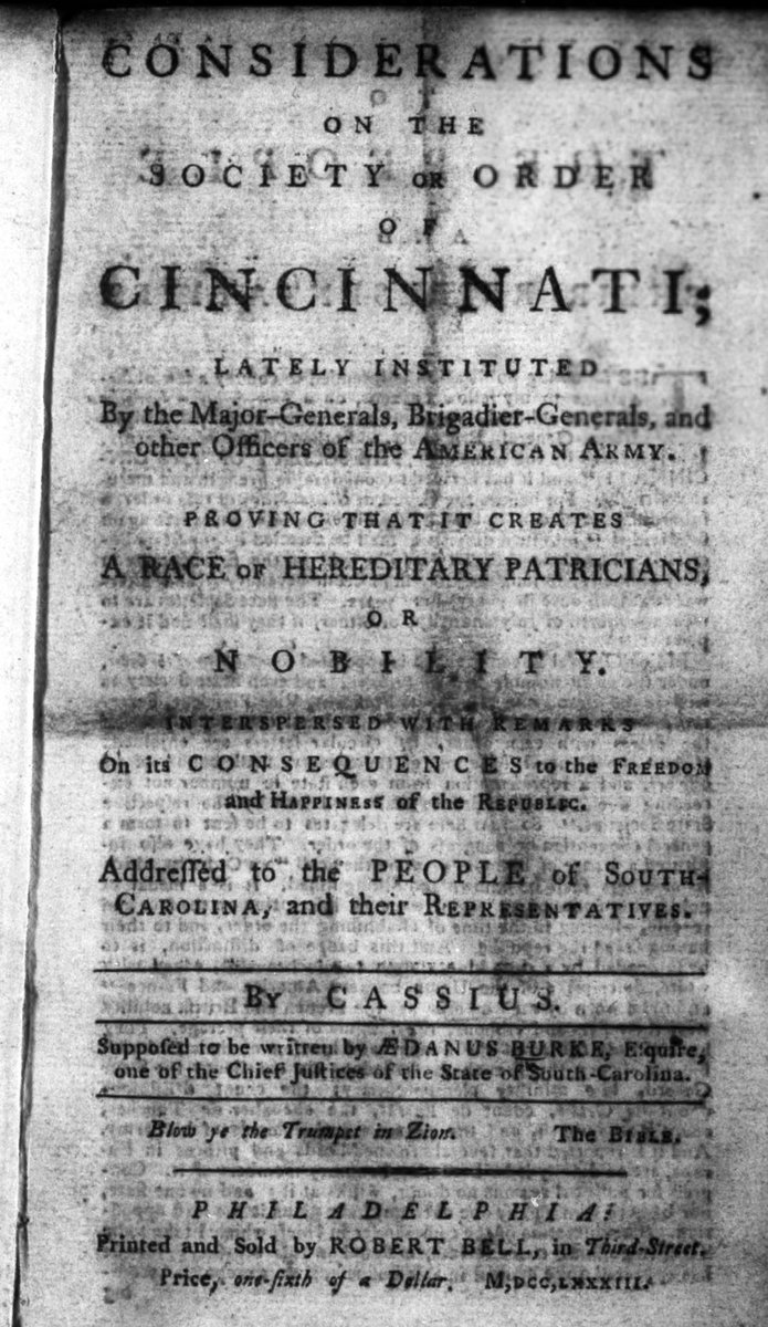 #Last1University 📜 

‘Considerations on the Society or Order of Cincinnati’

drive.google.com/file/d/1fVivpo…