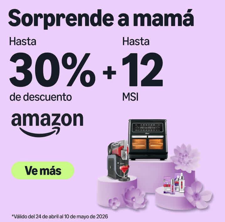 tmasnews's tweet photo. Mamá merece lo mejor. Hasta 30% + 12 MSI en belleza, cocina, hogar y moda.
Válido hasta el 10 de mayo en #Amazon
Increíbles descuentos en códigos seleccionados, ¡solo en Amazon! 👇
🛒 https://t.co/IxvE30SqBR
#OfertadelDía #RegalosAmazon #DiadelaMadre https://t.co/i3ONLMNEY7