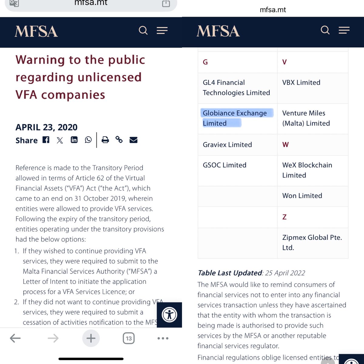 oeeeeup's tweet image. EU 🇪🇺
Malta 🇲🇹 → Estonia 🇪🇪 → Lithuania 🇱🇹 → Poland 🇵🇱 + Czech 🇨🇿

@globiance 
#CrossBorderInvestigation
#CryptoLicence #MiCA   #LicenceVerificationNeeded     #ProveYourLicence     #WhereAreOurFunds 

@EU_Commission @ESMAComms
@EBA_News @Lietuvosbankas
@EU_Justice @EUombudsman