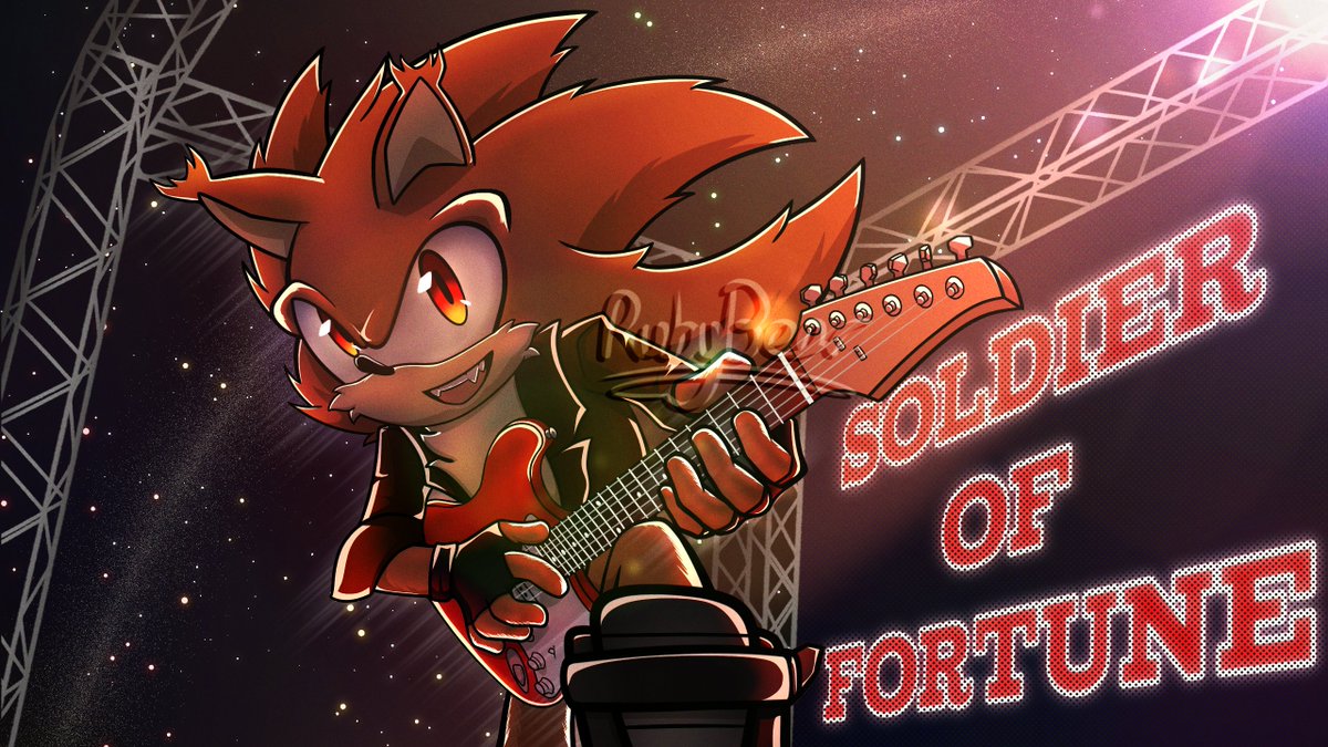 RubyBear1603's tweet photo. 🎸
fanart for the absolute legend @EmberTHedgehog 
#emberthehedgehog #sonicoc https://t.co/AI6DlXs2vV