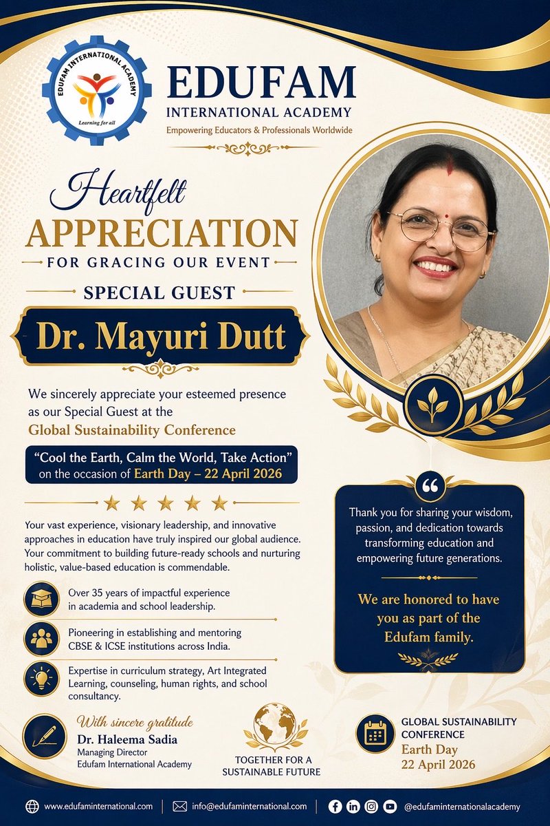 MayuriDutt2's tweet photo. Thank you team Edufam looking forward for a fruitful association. https://t.co/Q86MPNfHdF