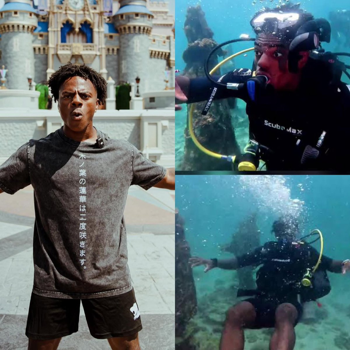 BRKonX's tweet photo. 🔖Après avoir streamé dans une mosquée pendant le Ramadan , Ishowspeed devient le premier à streamer dans l’ocean. Il n’a pas de limites. https://t.co/aGWeV8H0ay