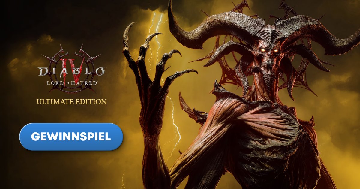 🎁 GEWINNSPIEL 🎁

Diablo IV: Lord of Hatred 🎮🔥
Wir verlosen 10x Ultimate Edition Codes.

Teilnahme:
✅ Folge uns (<a href="/PlayStationDE/">PlayStationDE</a>)
✅ Liken ❤️
✅ Reposten 🔁

Teilnahmebedingungen: ps.playstation.com/PZWosGHOZS
Viel Glück! 🍀