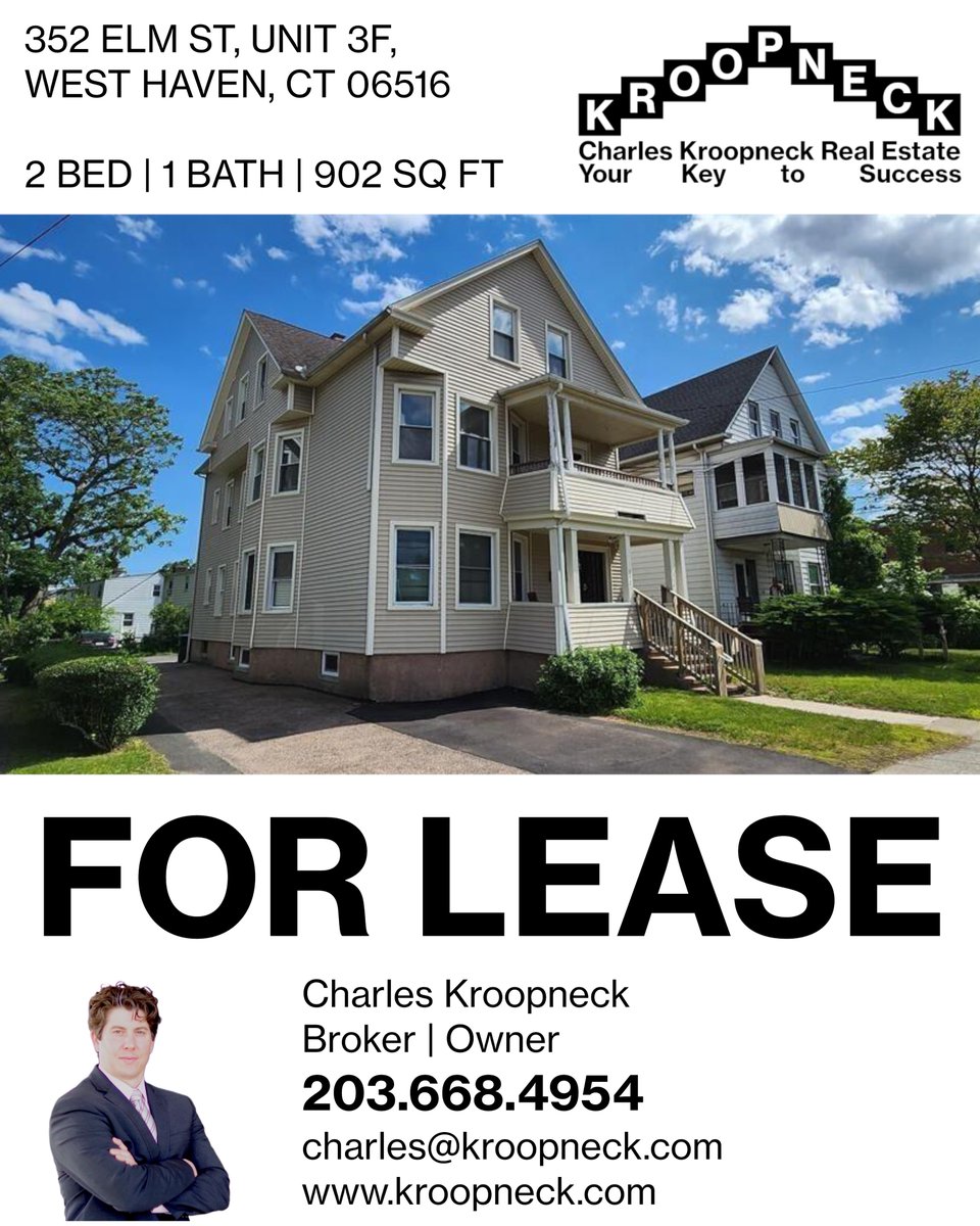 kroopneck's tweet photo. NEW LISTING - FOR LEASE
Now available for lease starting June 1st, 2026-this spacious and beautifully maintained third-floor 2-bedroom apartment. See full listing: https://t.co/TBGELPaQQL https://t.co/w8HtcB5d9C