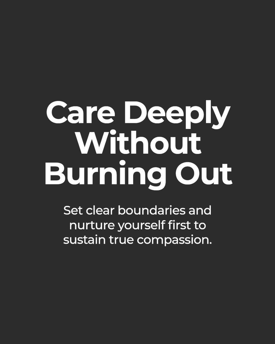 Ignite_Fabulous's tweet image. Can you care deeply without burning out?

Compassion thrives when you set clear boundaries and nurture yourself first. Balance isn't about doing more—it's about doing right by your heart and energy. #gratitude #resilience #kindness #compassion #mindset