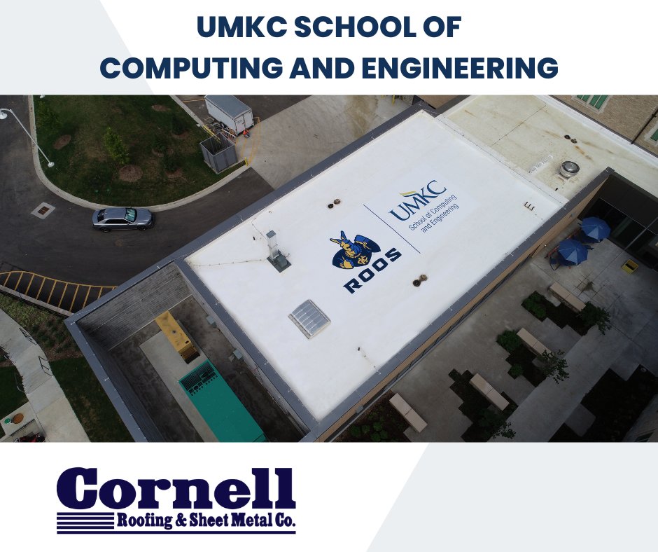 CornellRoofing's tweet photo. We had the pleasure of roofing UMKC's School of Computing and Engineering's new addition. You can view more of our projects at the link in our bio. https://t.co/n1Lj0aLaJv