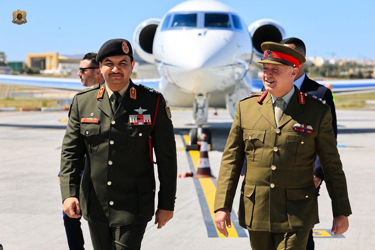 LibyaReview's tweet image. #PHOTOS
Deputy Commander-in-Chief of the Libyan Armed Forces Lieutenant General Saddam Haftar conducted an official visit to the Maltese capital Valletta. He was received at the airport by the Commander of the Maltese Armed Forces, Lieutenant General Clinton O’Neill.