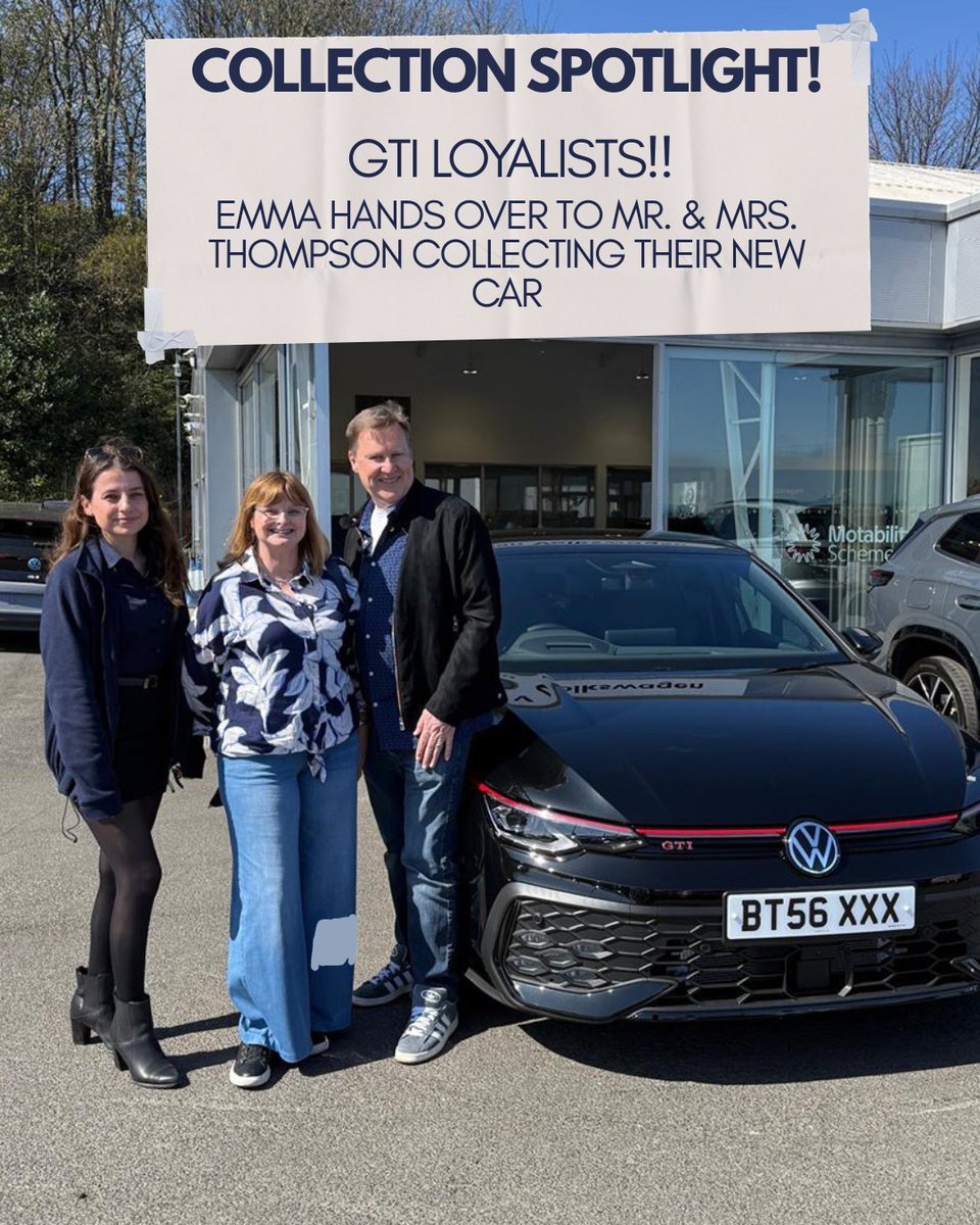 PulmanGroup's tweet image. GTI Fridays just hit different 🔥

Emma handed over to Mr &amp;amp; Mrs Thompson, while Ethan got Ashton Dobson into his new GTI 👏🚗

Enjoy every mile and welcome to the Pulman family 🙌

#NewCar #GTIFridays