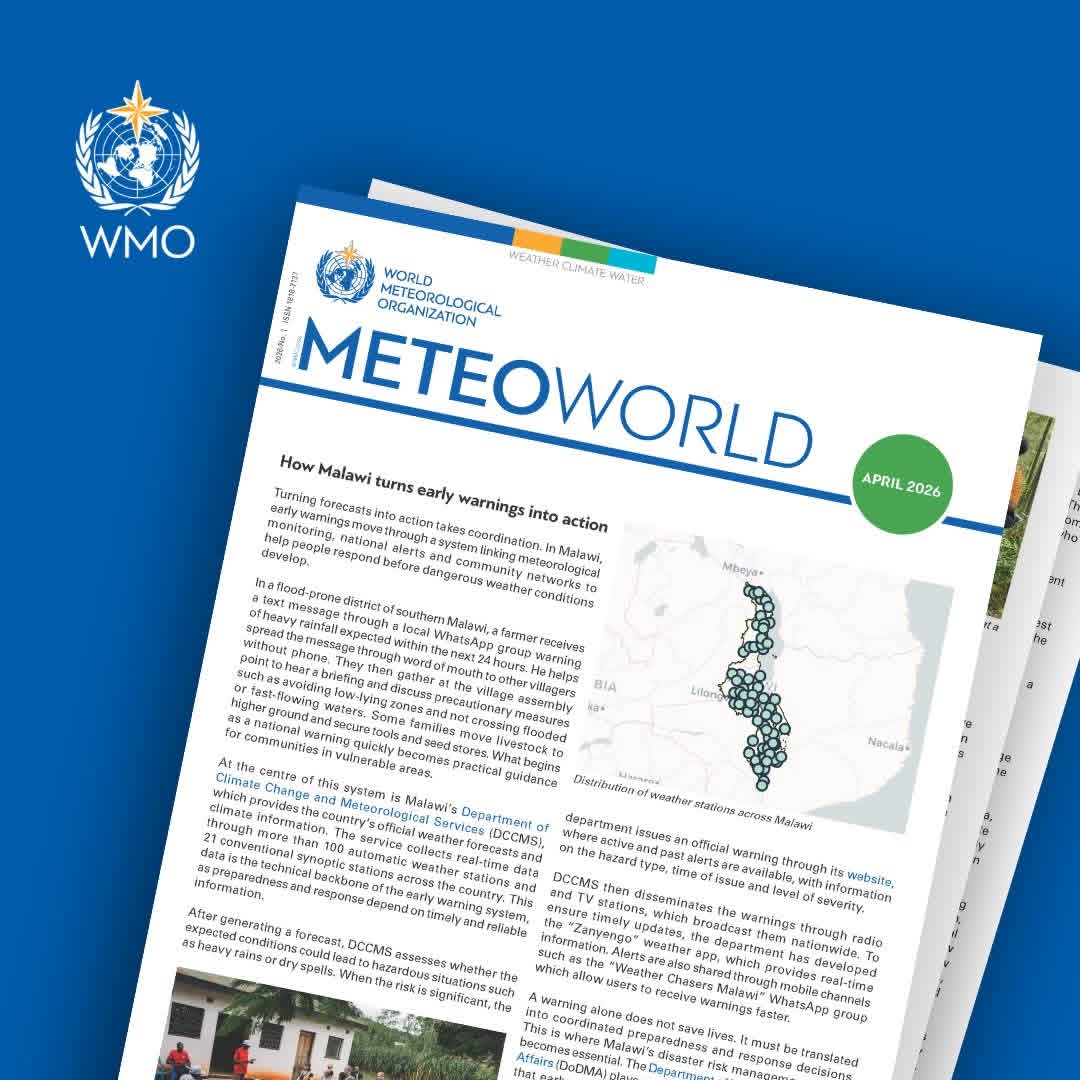 MetMalawi's tweet photo. 🆕 HOT OFF THE PRESS: the latest MeteoWorld issue is here! 

In this issue, we take you to the bamboo forests in China, the community warning systems in Malawi, the flood protection projects in the Alps and beyond.

Read and download the full issue. 🔗https://t.co/cmEMiZ1Jp7 https://t.co/qX22rJxeXl