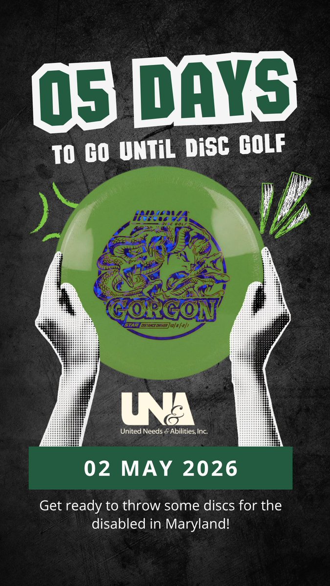 UNAEasternShore's tweet image. ⛳ Only 5 days left! We’re getting closer to tee time and the excitement is building! Who’s ready to hit the chains and chase some birdies? 🥏

Tag your crew and let us know you’re coming! 👇

una1.org/tournaments 

#DiscGolfTournament #5DaysToGo #DiscGolfAddict #ChainBang