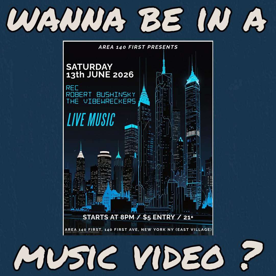 *WANNA BE IN REC'S MUSIC VIDEO? - COME TO THE SHOW ON JUNE 13*
nickdematteo.com/event-details/…

I WANT YOU ON STAGE for a song or two. If you're up for that, then you'll be in at least one video.

So SAVE THE DATE - JUNE 13 - AREA 140 First - NYC - get there at 7:30pm. 
☺🎶💙