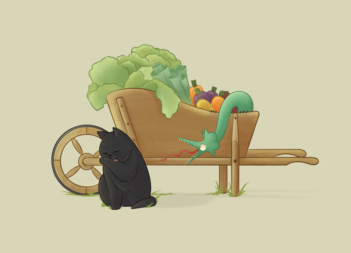 MinoDisaster's tweet photo. There's a Wyrm in the Garden https://t.co/7FWyWfXzAL