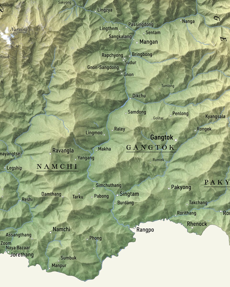 verygoodmaps's tweet image. State of Sikkim, India.
#India #GIS #map