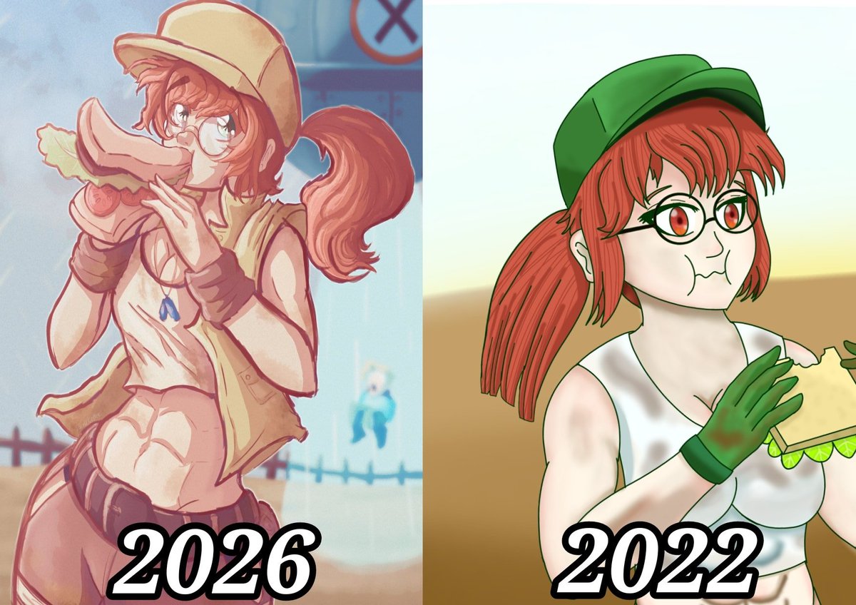 Larxu_Coffee's tweet photo. Una comparación después de 4 años, creo que mejore un poquito
#fio
#metalslug
#comparation
#digitalart https://t.co/sQZGD4CLOA