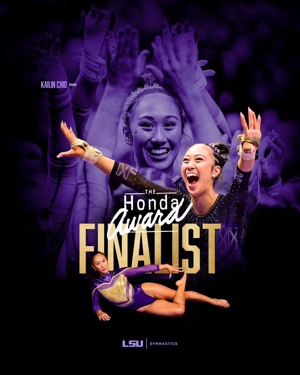 The year of Kailin Ch10. 👑

<a href="/kailin_chio/">kailin chio</a> is a finalist for the Class of 2026 Honda Sport Award for gymnastics!

#GeauxTigers | <a href="/CWSA_HondaCup/">CWSA Honda Cup</a>