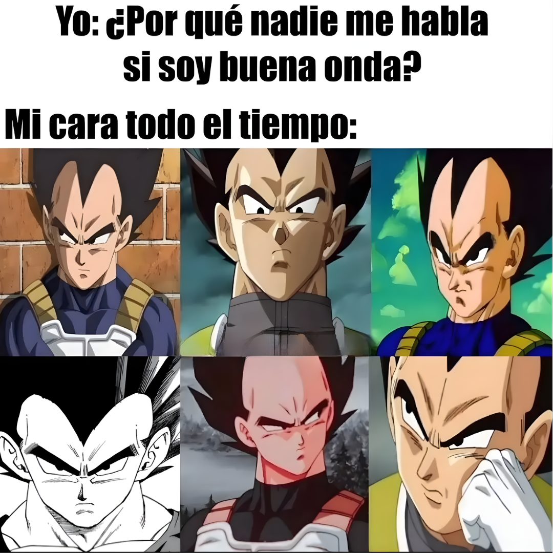 LaComikeria's tweet image. 😐 #Lunes de sonreír en la #chambing… nivel #Vegeta

#BornToBeGeek