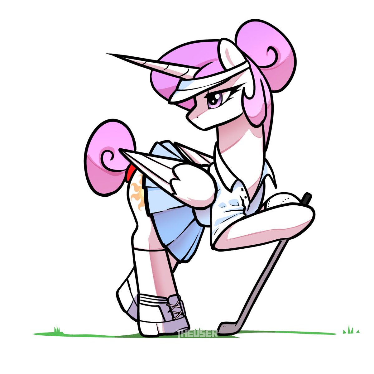 Day 148 of Daily Celestia until I get a wife 
"I am 100% going to be the golf tee. Please send a medic to hole 9"
#mlp #princesscelestia #dailyart