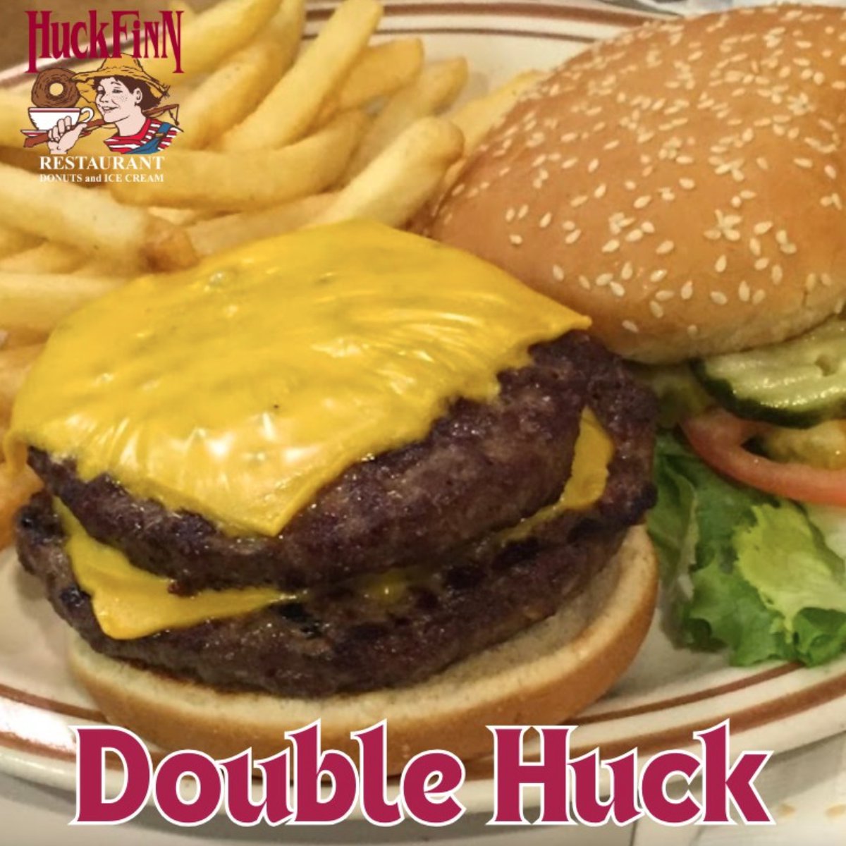 HFRestaurant's tweet image. We offer a Top Quality Selection of Burgers!

Patty Melt:
Pizza Burger:
London Burger:
Farmer’s Steak:
Double Huck Supreme:
Chili Huck Burger with Cheese:

Plain: Served w/ lettuce, tomato &amp;amp; pickle.
Platters: Served w/french fries, garnish, &amp;amp; a cup of soup.

#diner #lunch #dinner