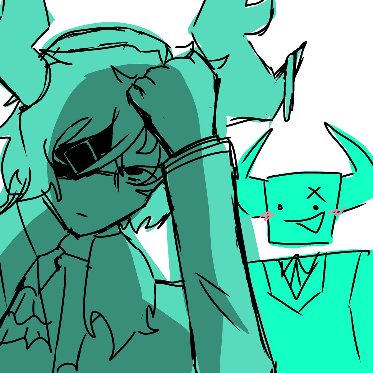 1R1Fu9d7sF34567's tweet image. Some cursed doodles that I made for no reason
#phighting #dieofdeath #Lethimgo #Blocktales