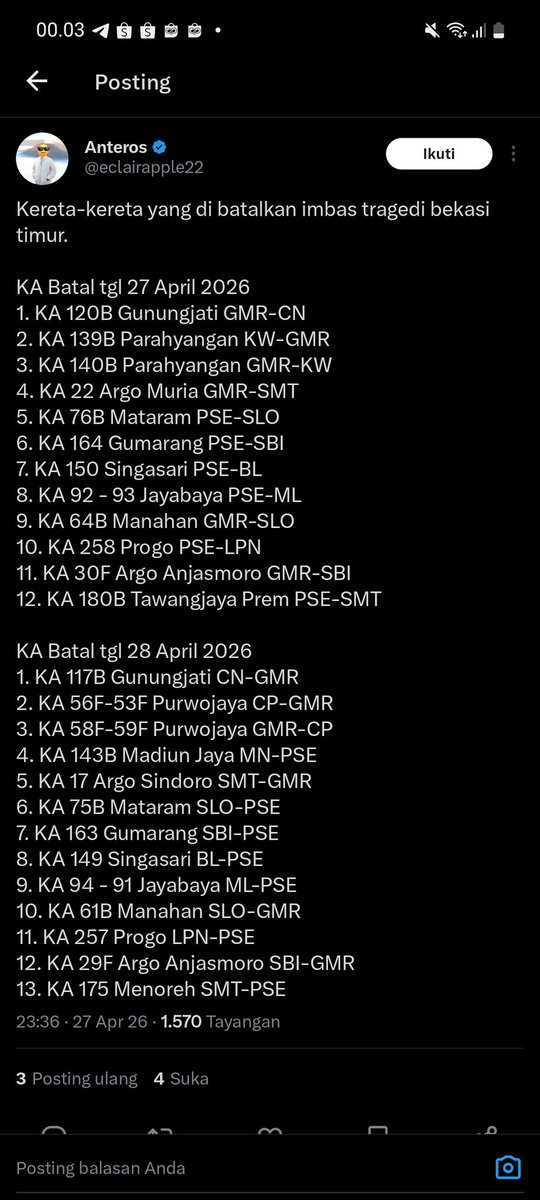arumfaa_'s tweet photo. @SoloMenfess barangkali disini ada yg menuju/berangkat dr solo &amp; kena imbas pembatalan https://t.co/ZJnpAYQ6DN
